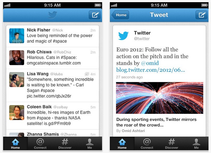 Application Twitter Sur IPhone, Android, BlackBerry Et Windows Phone ...