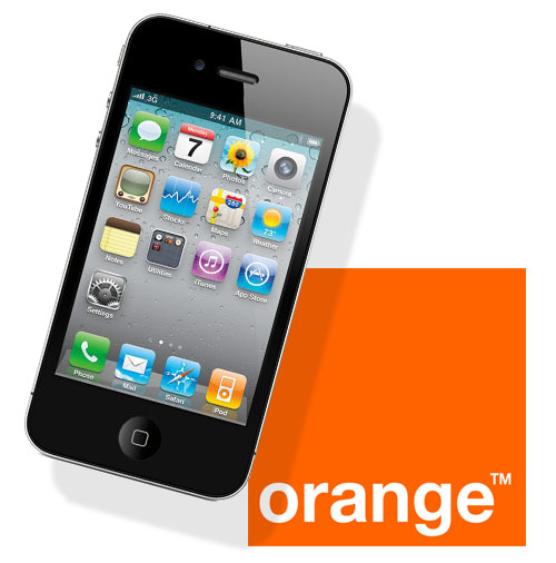 Apple-iPhone-4-Orange-Logo