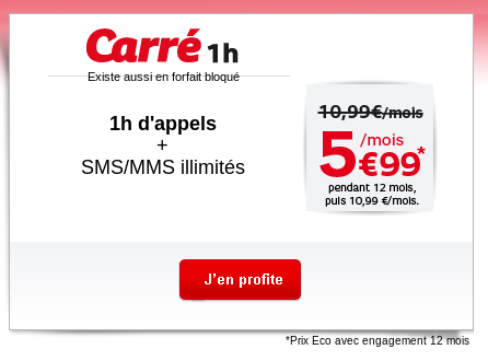 Forfait Carré 1h