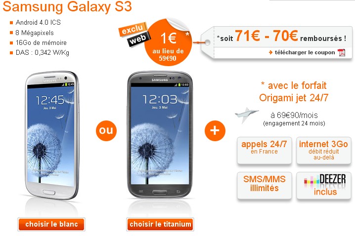 Samsung Galaxy S3 Orange