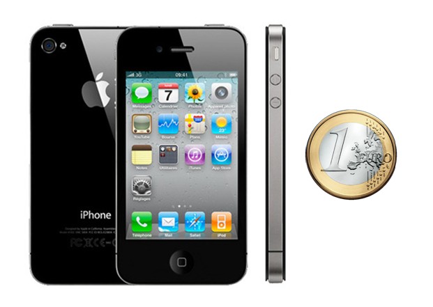 iPhone 4S 1 euro