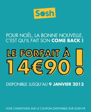 Sosh - Forfait 14,90€