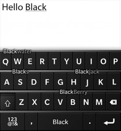 blackberry10 clavier