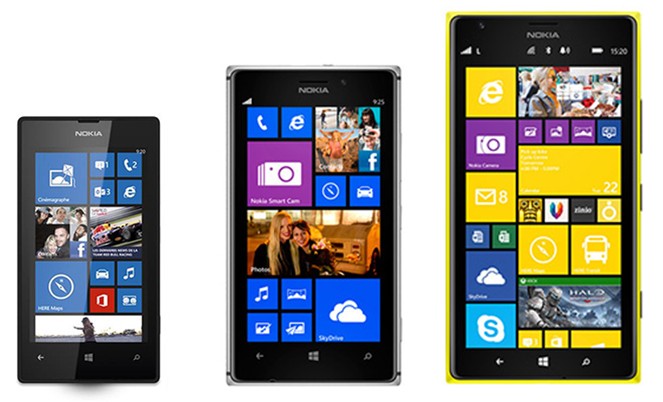 Nokia Lumia 520 925 et 1520