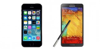 Comparatif iPhone 5S vs Samsung Galaxy Note 3