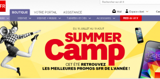 SFR lance son offre Summer camp