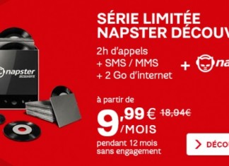 [Bon plan] Red de SFR propose une série limitée Napster à 9,99€/mois !