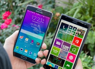 sasmung galaxy note 4 vs nokia lumia 1520