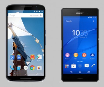 Nexus 6 vs Sony Xperia Z3