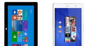 surface 2 vs sony xperia z3 tab compact