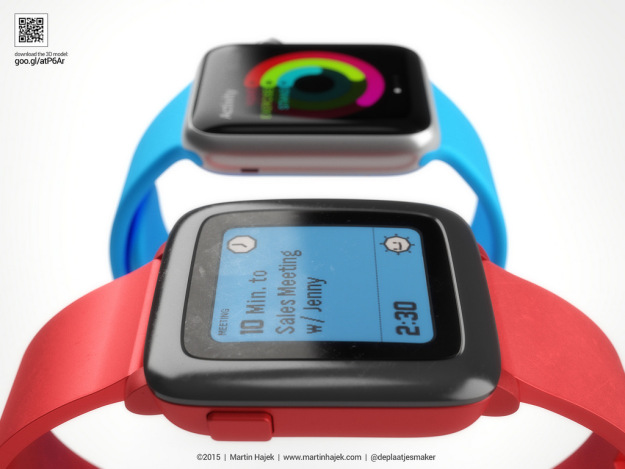 apple watch vs pebble time