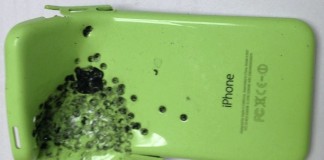 iphone 5C resite au balle