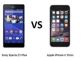 Sony Xperia Z3 Plus vs iPhone 6 comp