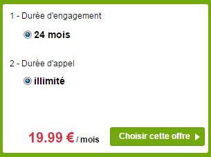 forfait auchan telecom illimité 500 Mo avce mobile