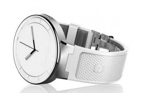 one touch watch blanc