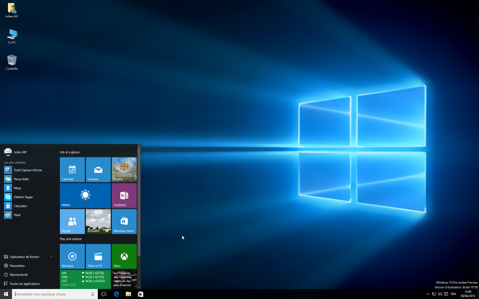 windows 10 version desktop