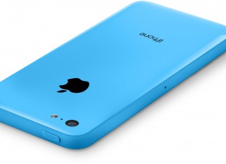 iphone 5c bleu dos