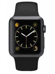 montre apple watch sport aluminium 38mm noir