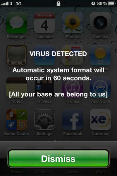virus iphone