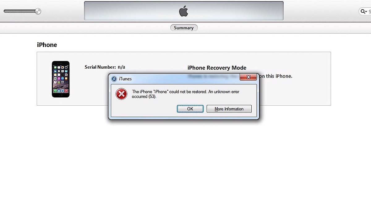 Не видит iphone. Айтюнс на айфон 6. Айфон ошибка айтюнс. Ошибка айфона в ITUNES. Ошибка 53.