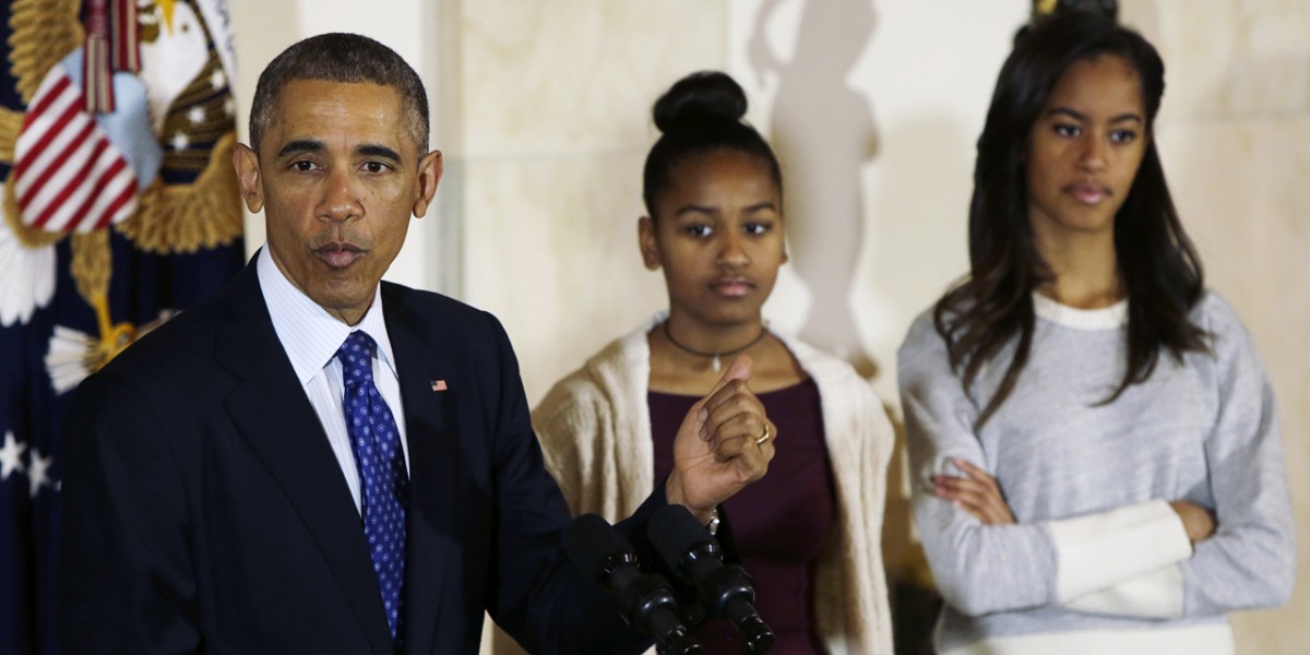 Obama et ses filles