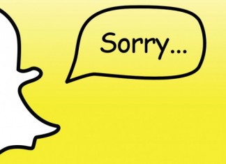 Snapchat "Sorry..."