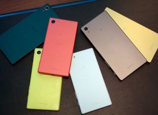 Gamme Xperia Z5 différentes couleurs