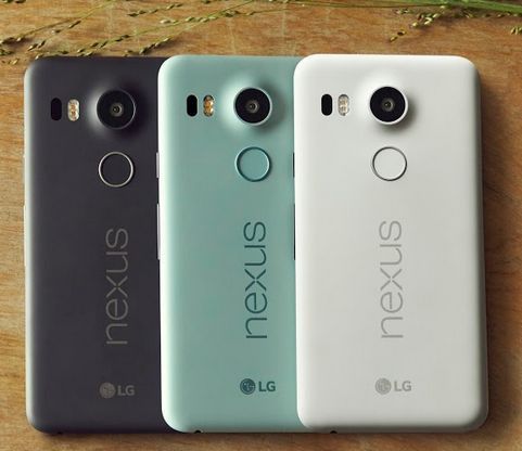 Les 3 couleurs du Nexus 5X