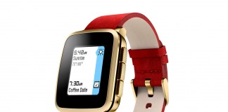 Pebble Time Steel Or