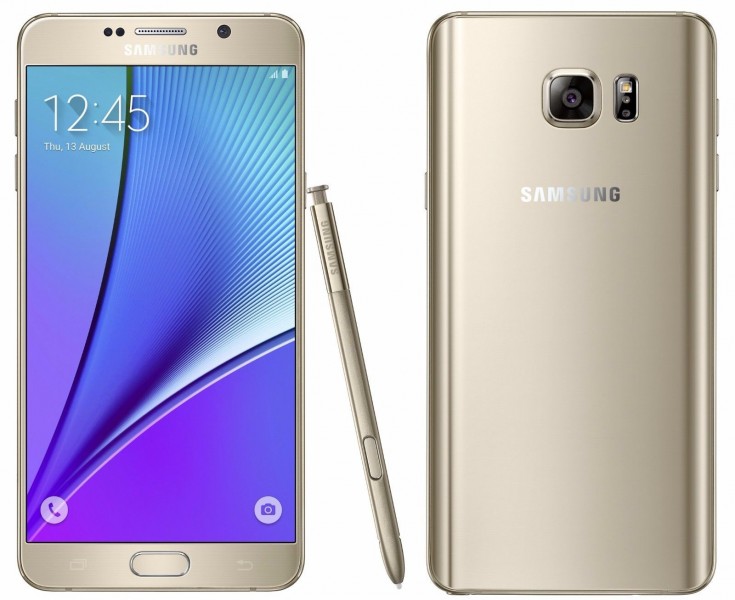Samsung Galaxy Note 5 Fond blanc