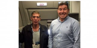 Selfie avec l'homme qui détourne un avion