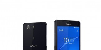 Sony Xperia Z3 Compact fond blanc