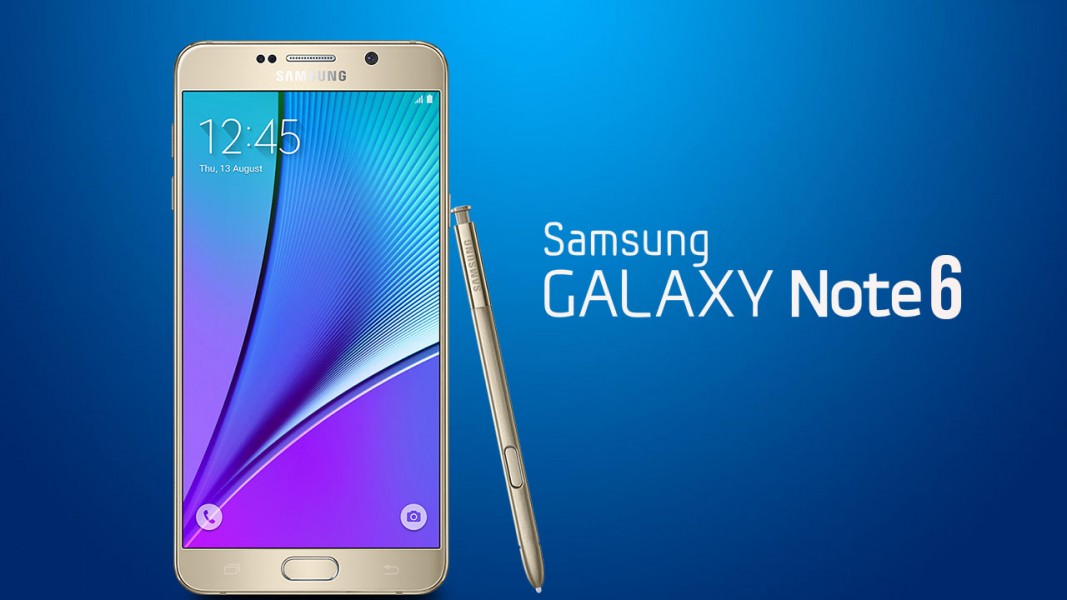 Samsung Galaxy Note 6 Fond bleu
