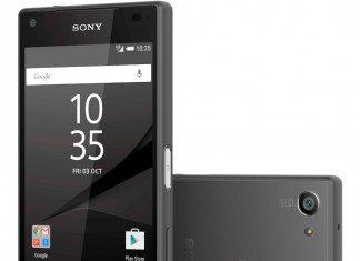 Sony Xperia Z5 Compact fond blanc