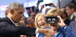 Obama Merkel réalité virtuelle