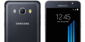 Samsung Galaxy J5 face et arrière