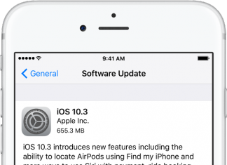 La nouvelle mise à jour d’iOS 10.3