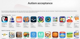 App Store d'Apple applications pour autistes