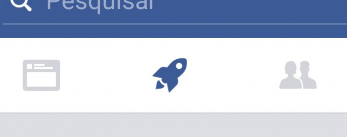 Nouveau fil d'actualité Facebook bouton fusée