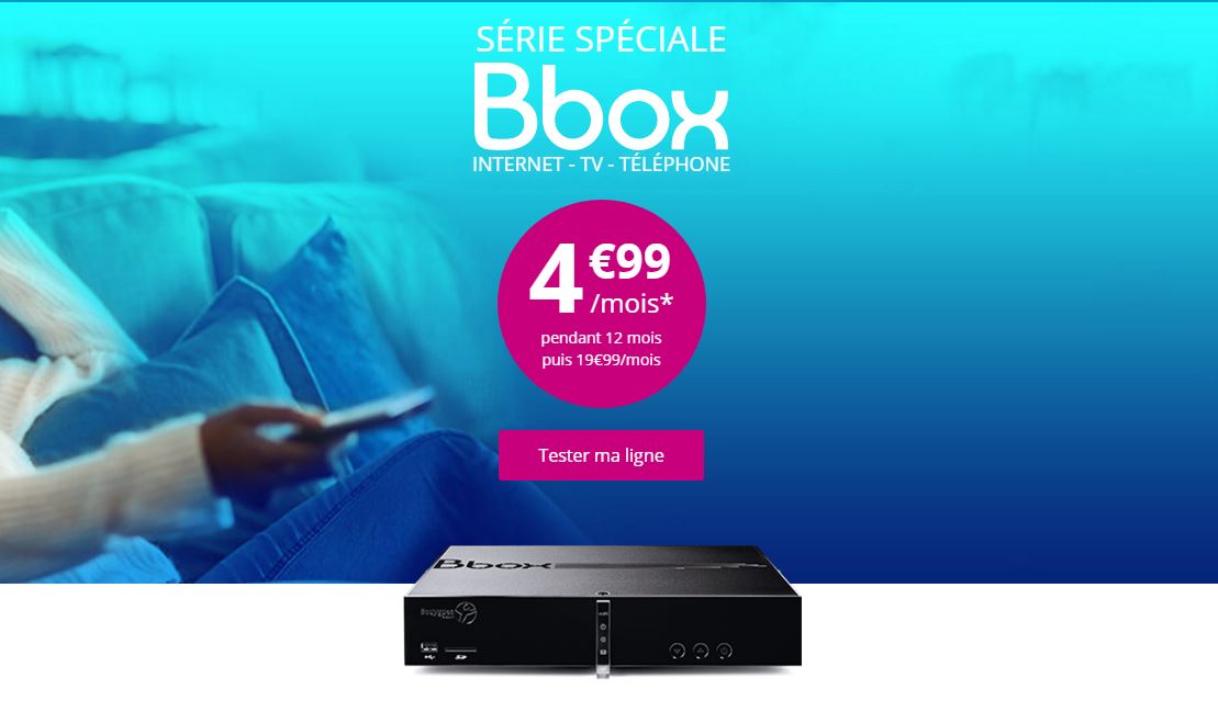 Bouygues Telecom Lance Sa Série Spéciale Bbox ADSL à 4.99 Euros Au Lieu ...