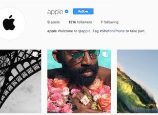 Apple compte officiel Instagram