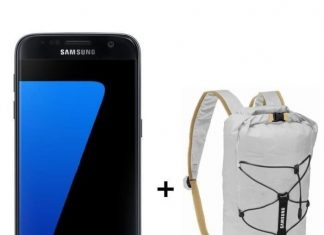 Samsung Galaxy S7 + sac à dos waterproof