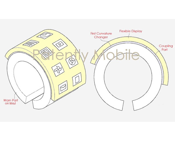 Bracelet connecté Samsung avec écran pliable