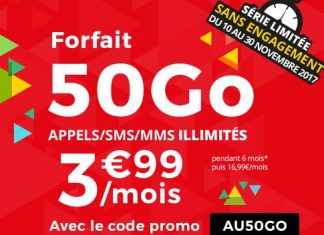 Forfait 50 Go Auchan Télécom