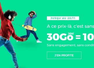 RED by SFR forfait 30 Go 10 euros