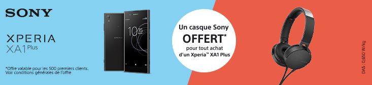 Sony Xperia XA1 Plus casque Extra Bass Cdiscount