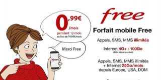 Free Mobile Vente privée