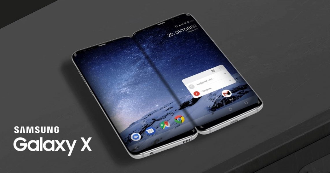 Samsung Galaxy X concept smartphone pliable