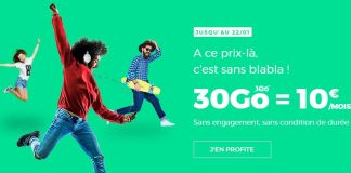 RED by SFR 30 Go 10 euros forfait