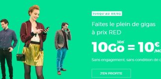 RED by SFR forfait 10 Go 10 euros